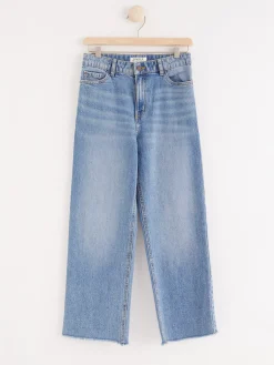 Jeans>Lindex Vanja Vida High Waist Jeans Med Croppat Ben Denim