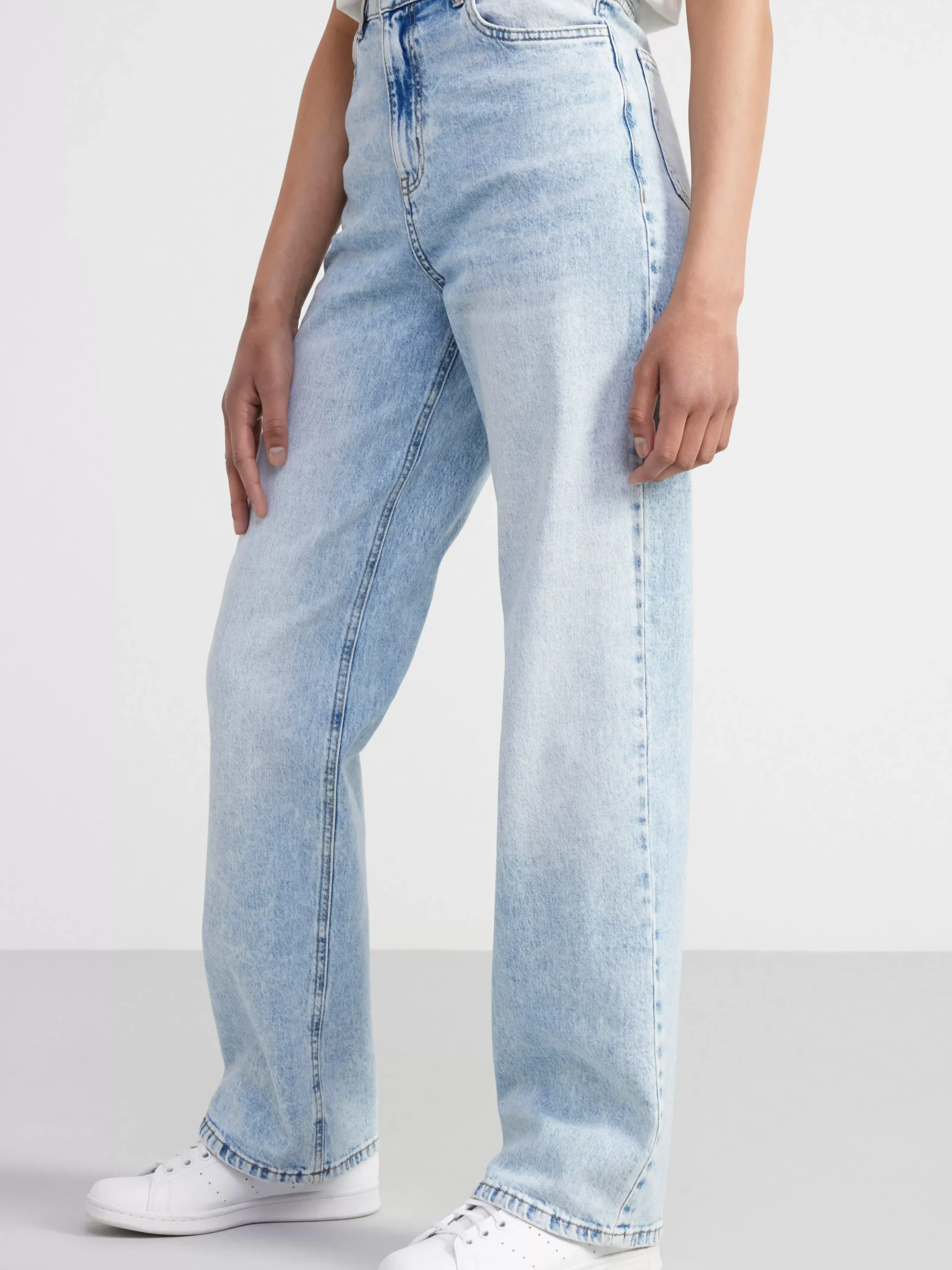 Jeans>Lindex Vanja Vida High Waist Jeans Light Denim