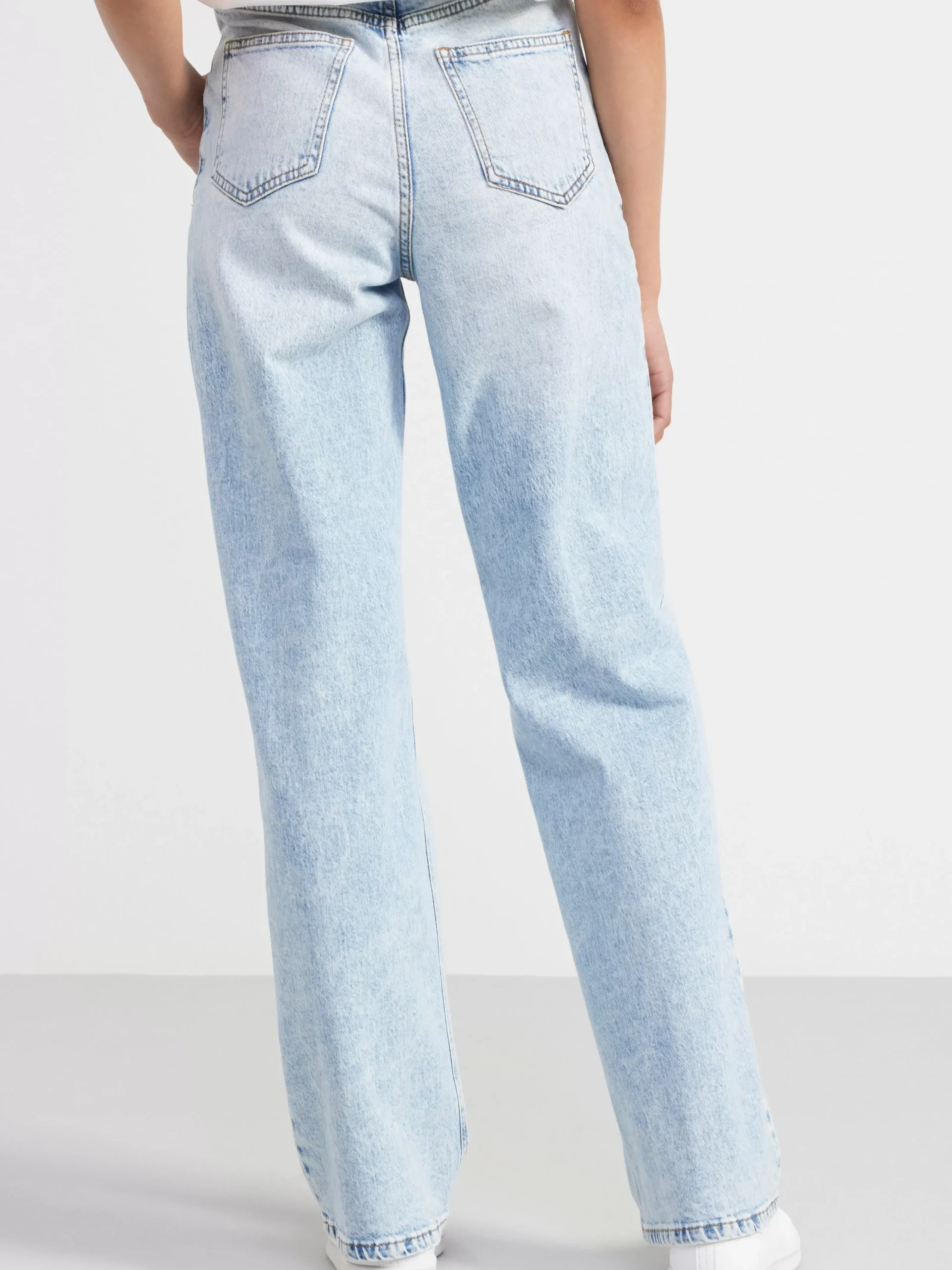 Jeans>Lindex Vanja Vida High Waist Jeans Light Denim