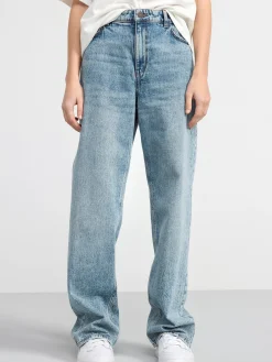 Jeans>Lindex Vanja Vida High Waist Jeans Washed Denim