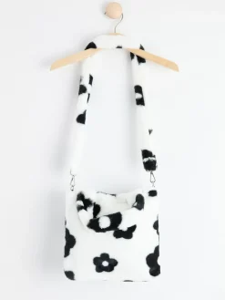 Accessoarer>Lindex Vaska I Fuskpals Med Blommor Black