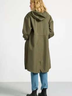 Ytterkläder>Lindex Vattentat Parkas Med Huva Dark Khaki