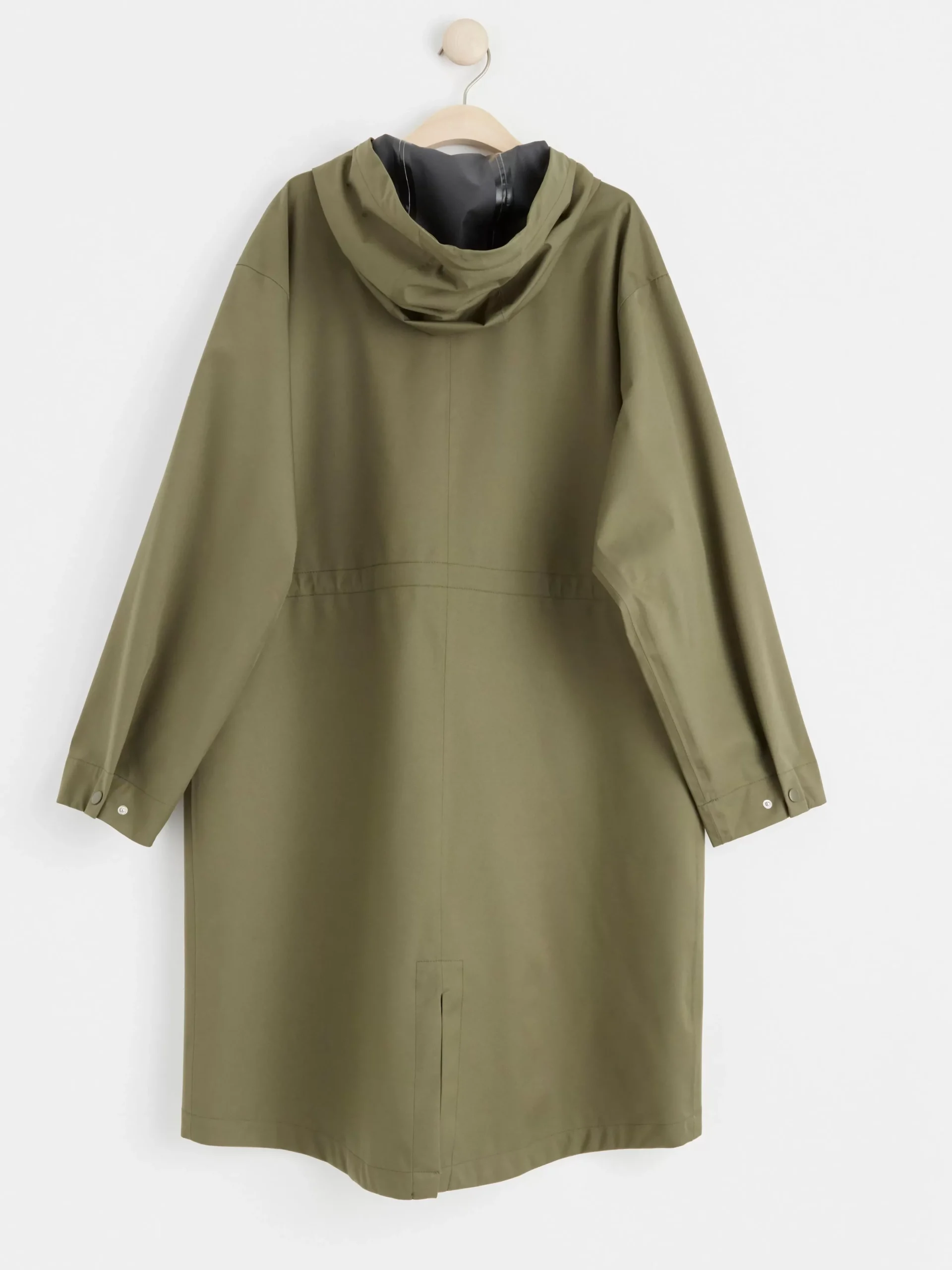 Ytterkläder>Lindex Vattentat Parkas Med Huva Dark Khaki