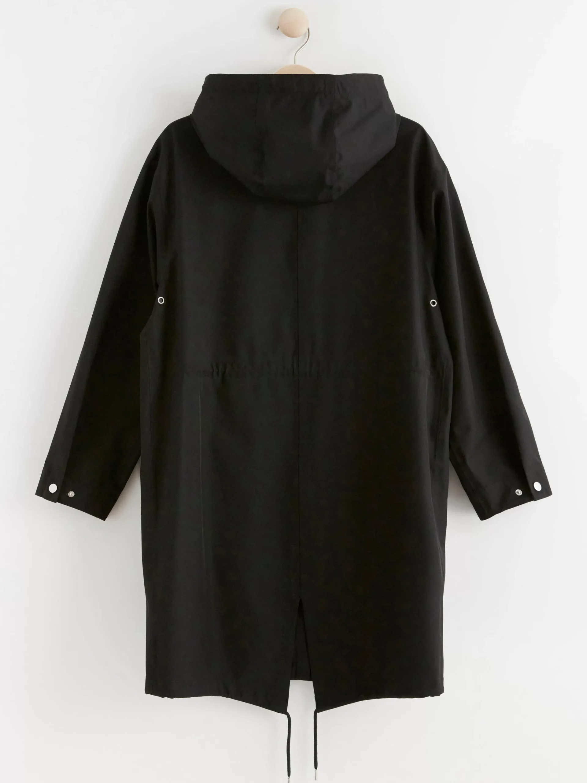 Ytterkläder>Lindex Vattentat Parkas Med Huva Black