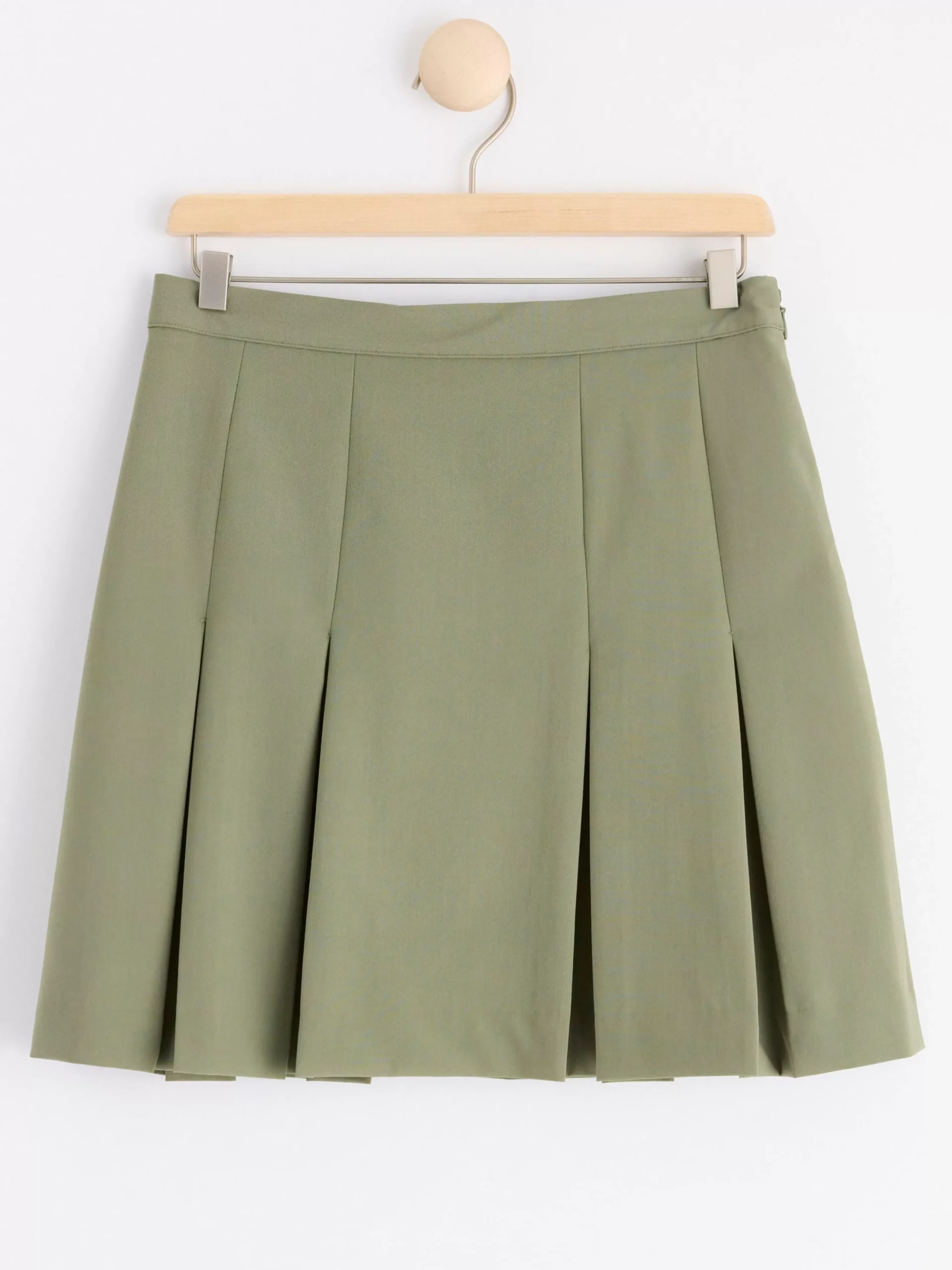 Kjolar>Lindex Veckad Minikjol Dark Khaki