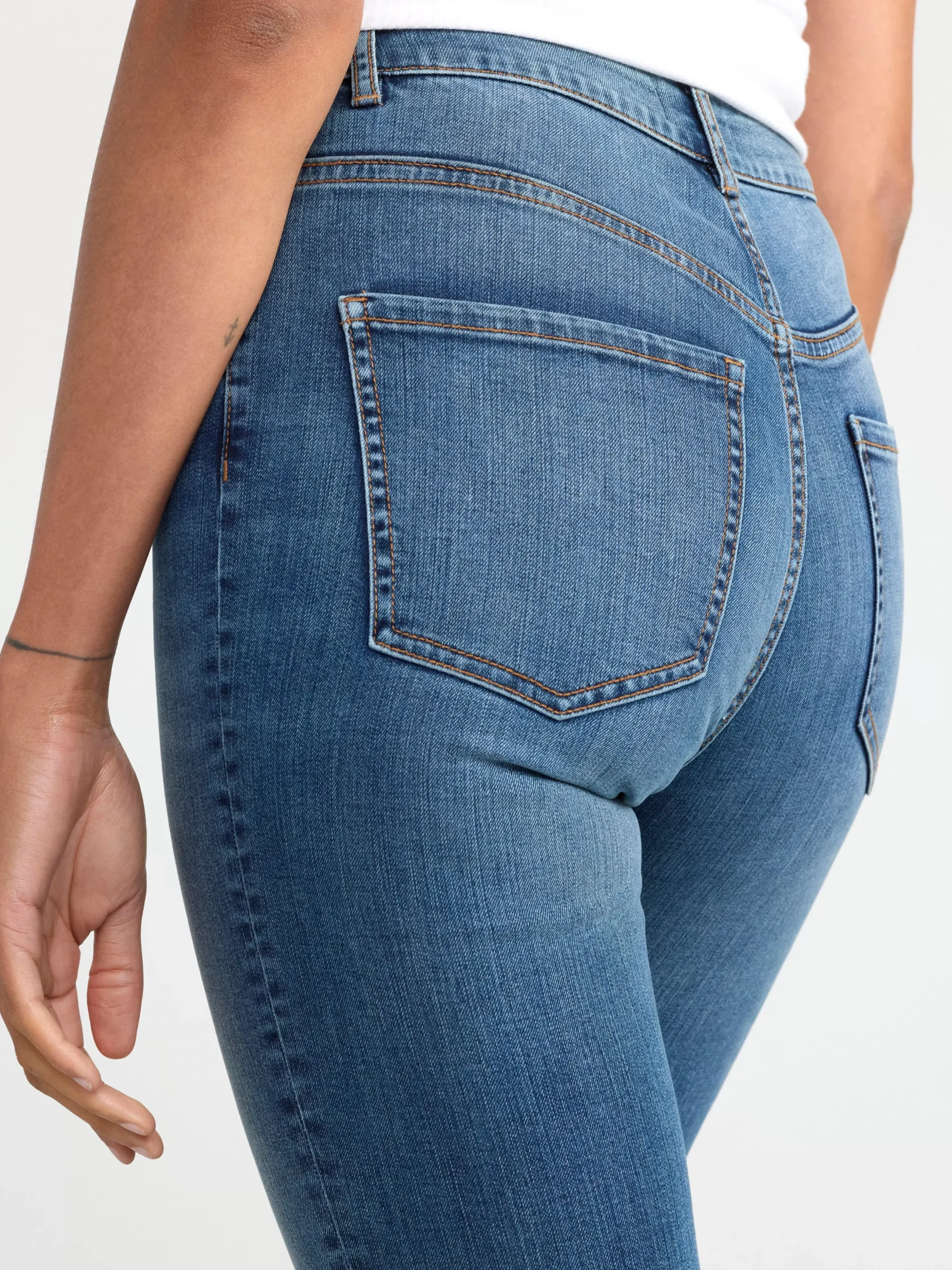 Jeans>Lindex Vera Slim Fit Jeans Med Hog Midja Denim Blue