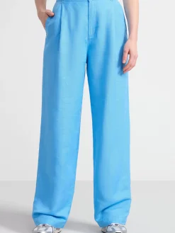 Byxor>Lindex Vid Byxa I Linneblandning Light Dusty Blue