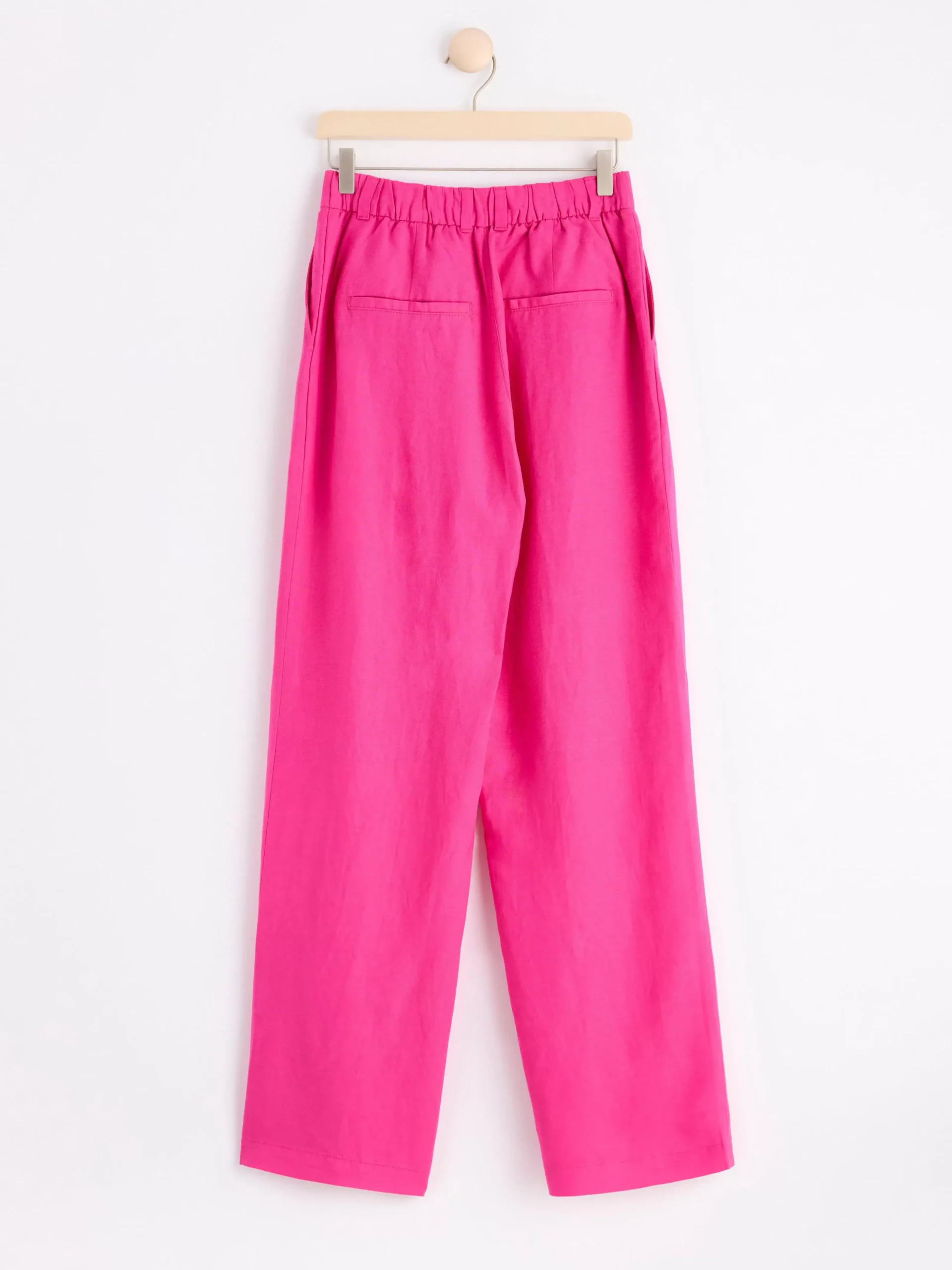 Byxor>Lindex Vid Byxa I Linneblandning Pink