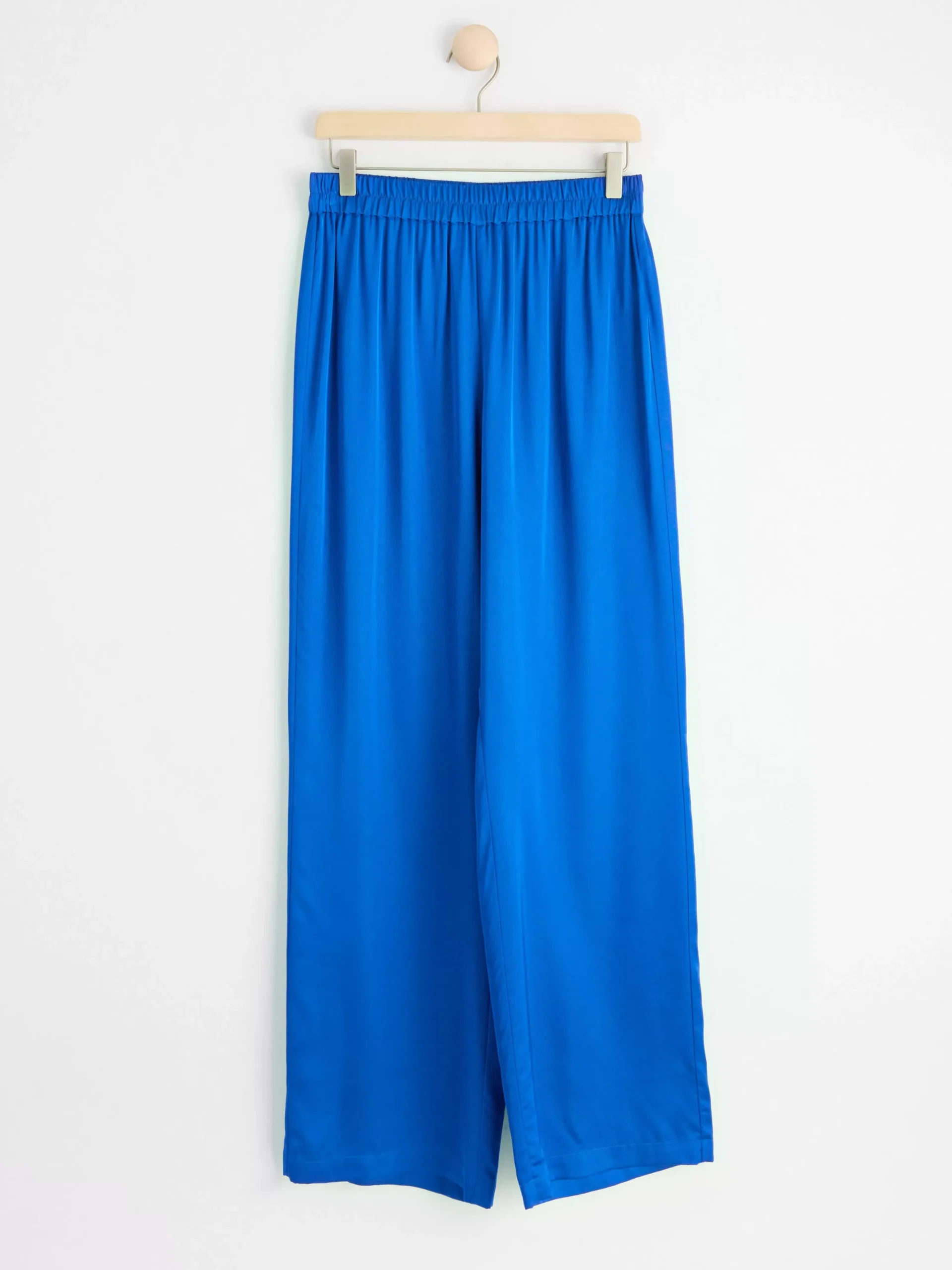 Byxor>Lindex Vid Byxa Med Hog Midja Blue