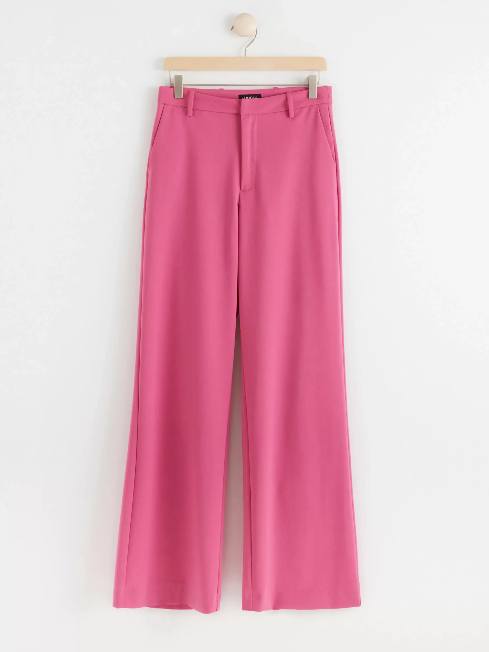 Byxor>Lindex Vid Byxa Med Normalhog Midja Dark Pink