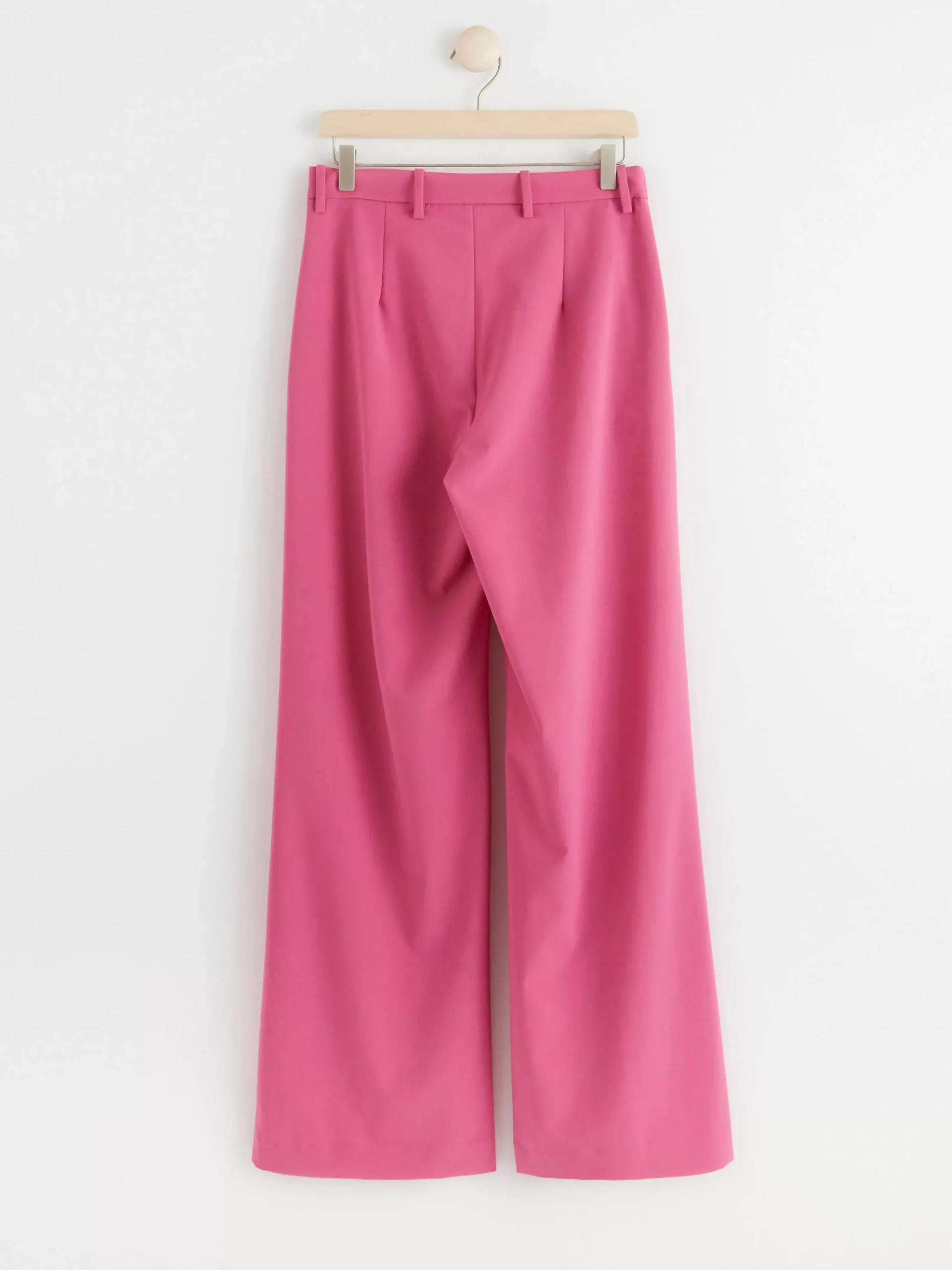 Byxor>Lindex Vid Byxa Med Normalhog Midja Dark Pink