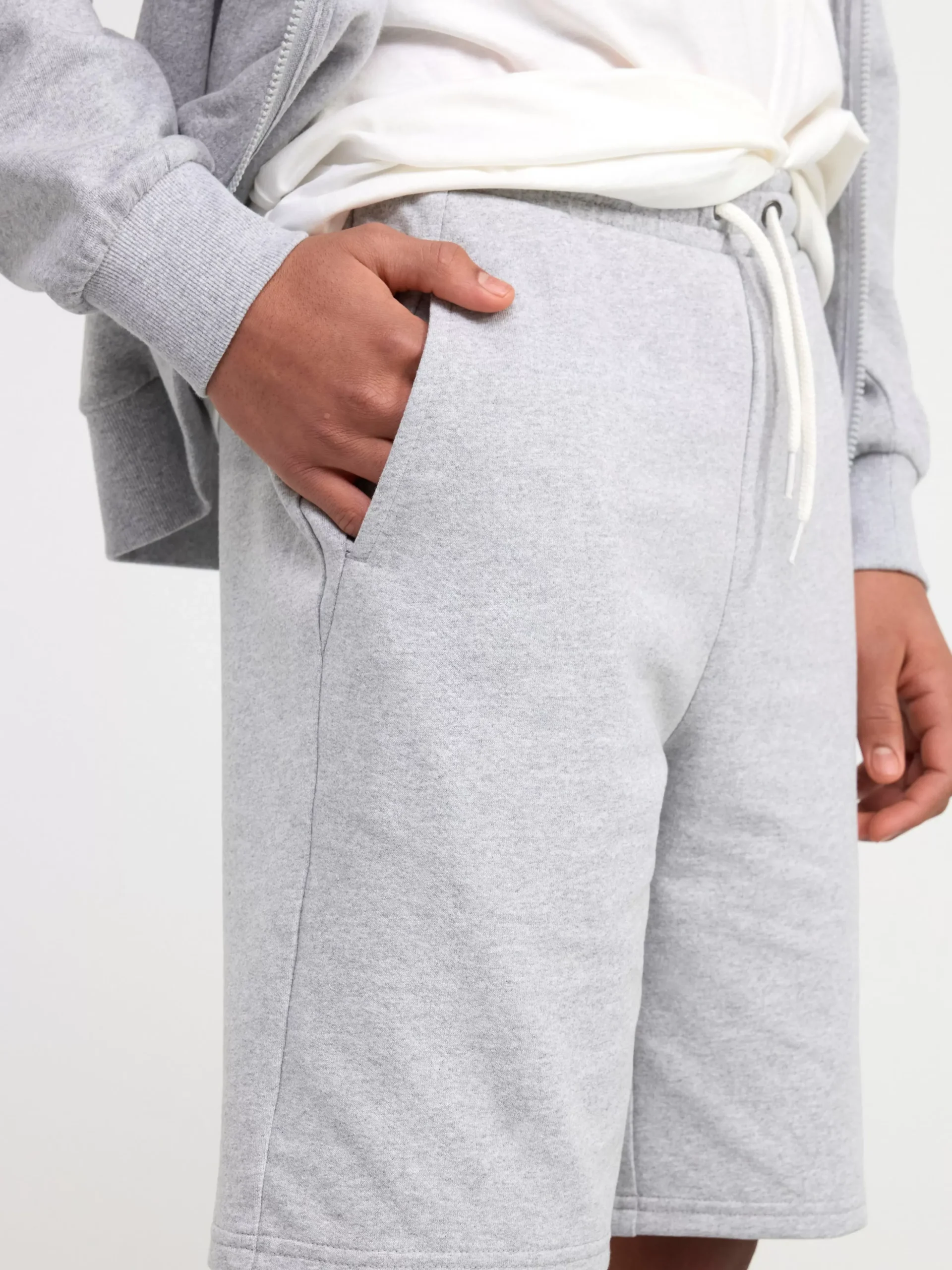Byxor & Leggings>Lindex Vida Sweatshirtshorts Grey Melange