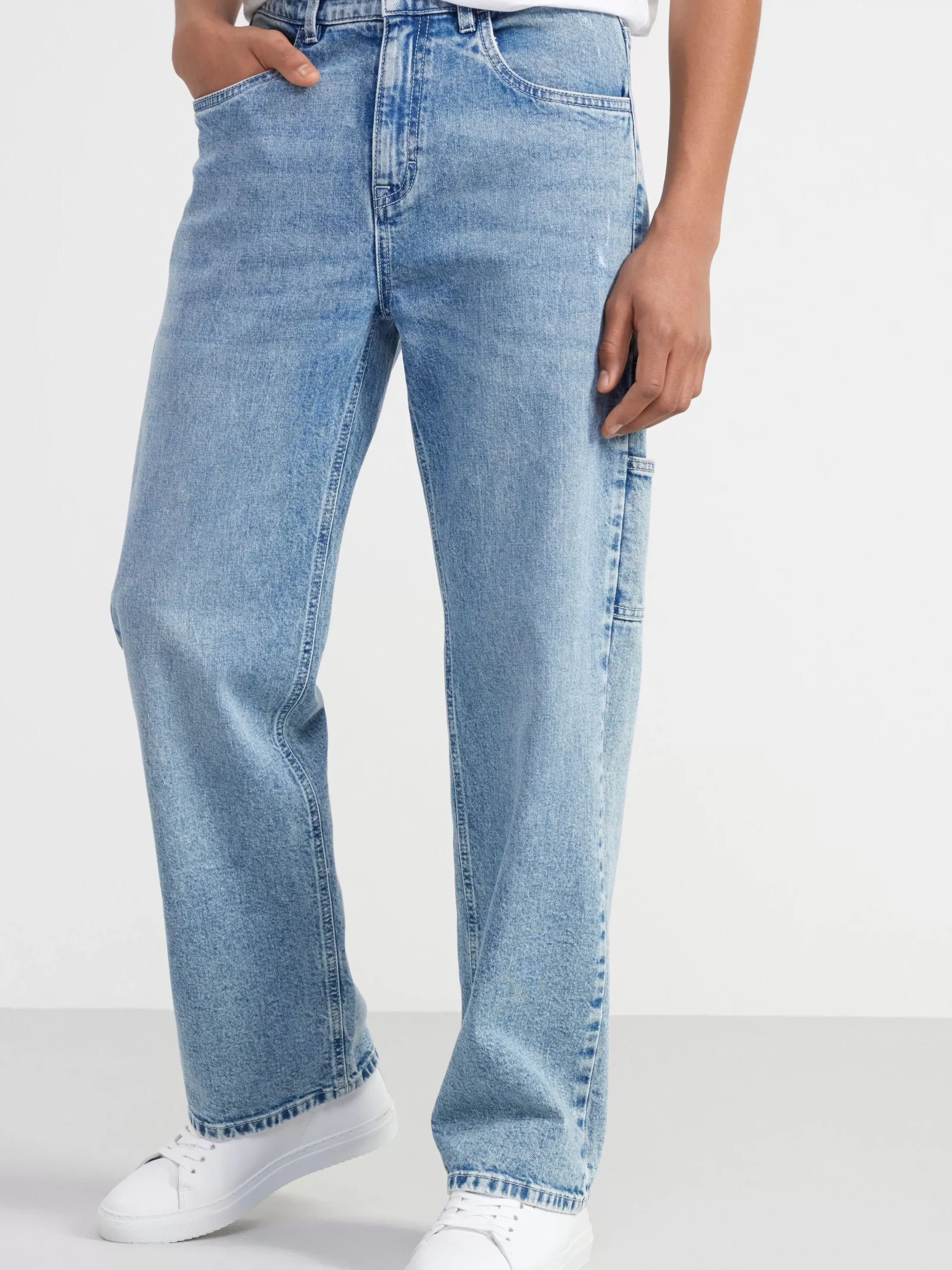 Jeans>Lindex Vidar Vida Jeans Med Rakt Ben Och Normalhog Midja Denim