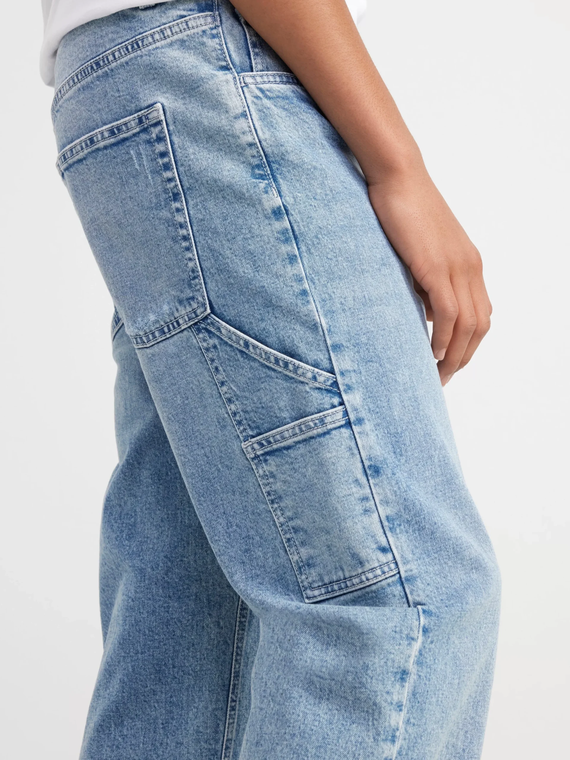 Jeans>Lindex Vidar Vida Jeans Med Rakt Ben Och Normalhog Midja Denim