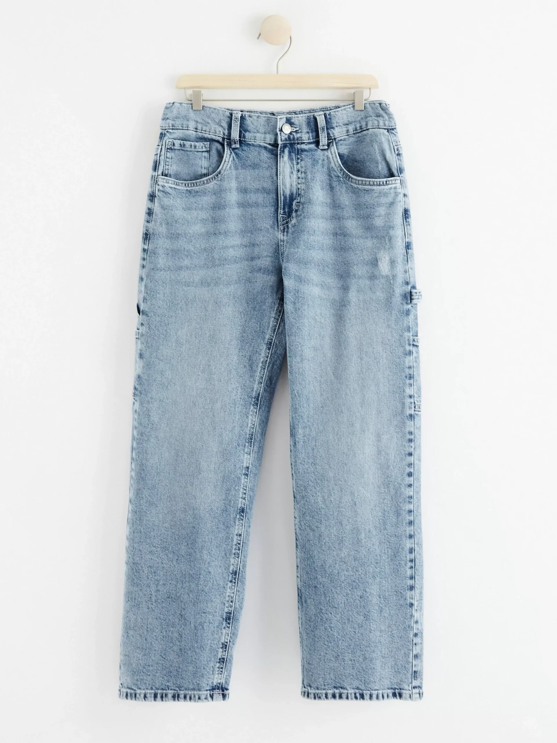 Jeans>Lindex Vidar Vida Jeans Med Rakt Ben Och Normalhog Midja Denim