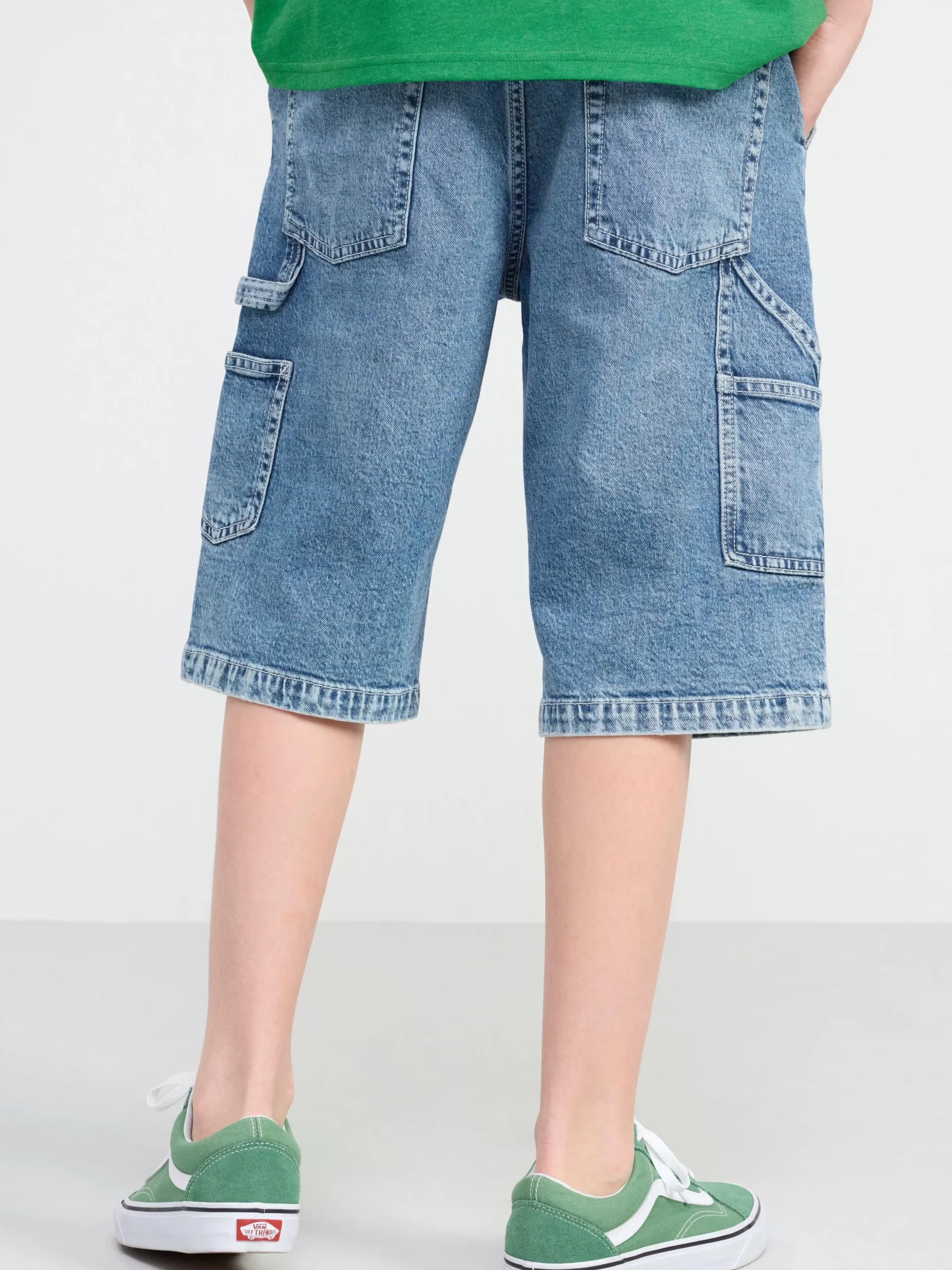 Byxor & Leggings>Lindex Vilgot Jeansshorts Med Normalhog Midja Och Vida, Raka Ben Denim