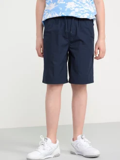 Byxor & Leggings>Lindex Vilgot Shorts Med Normalhog Midja Och Vida, Raka Ben Navy
