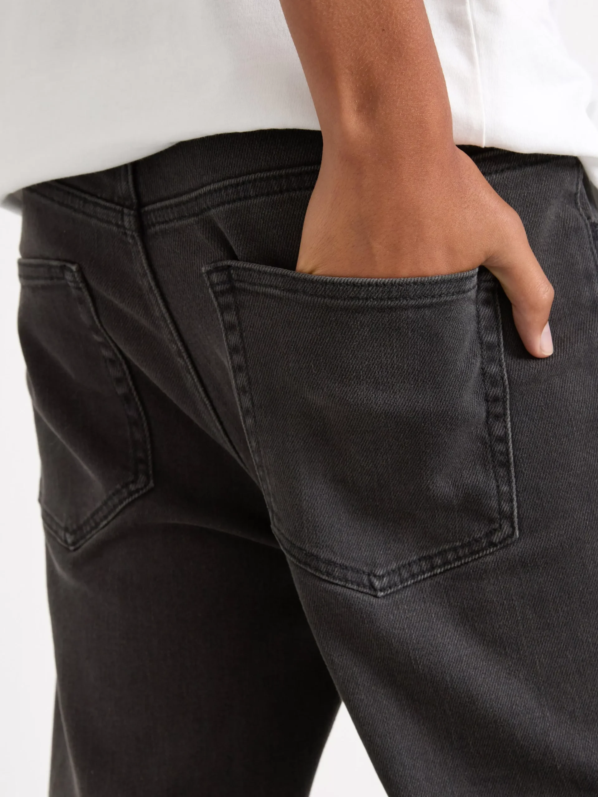 Jeans>Lindex Vilgot Vida, Raka Ben Med Normalhog Midja Black