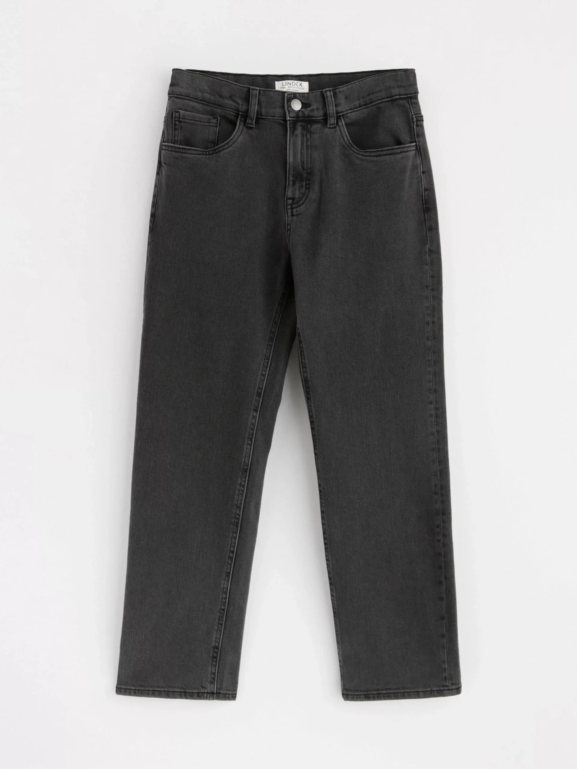 Jeans>Lindex Vilgot Vida, Raka Ben Med Normalhog Midja Black