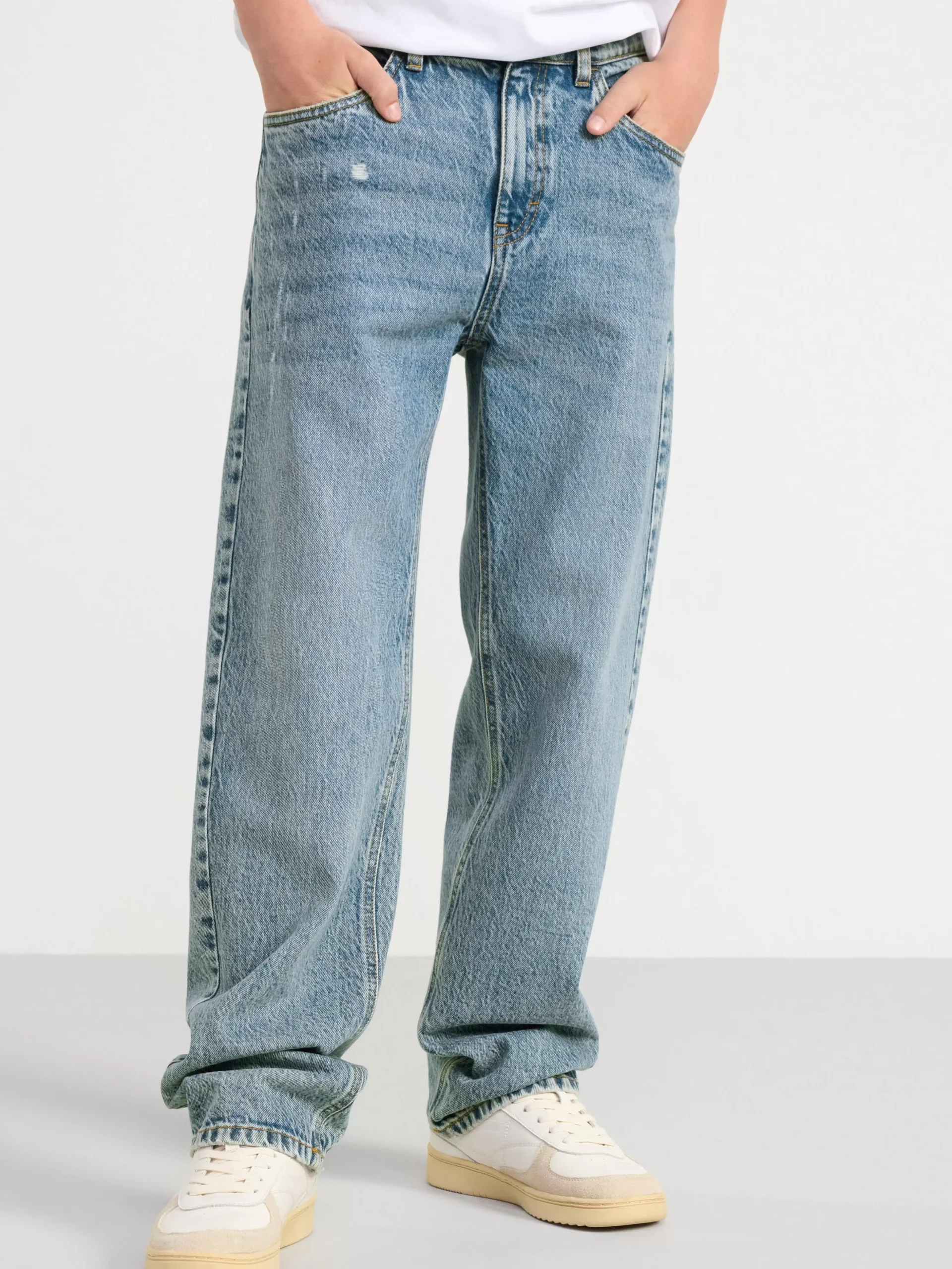 Jeans>Lindex Vilgot Vida Raka Jeans Med Normalhog Midja Light Denim