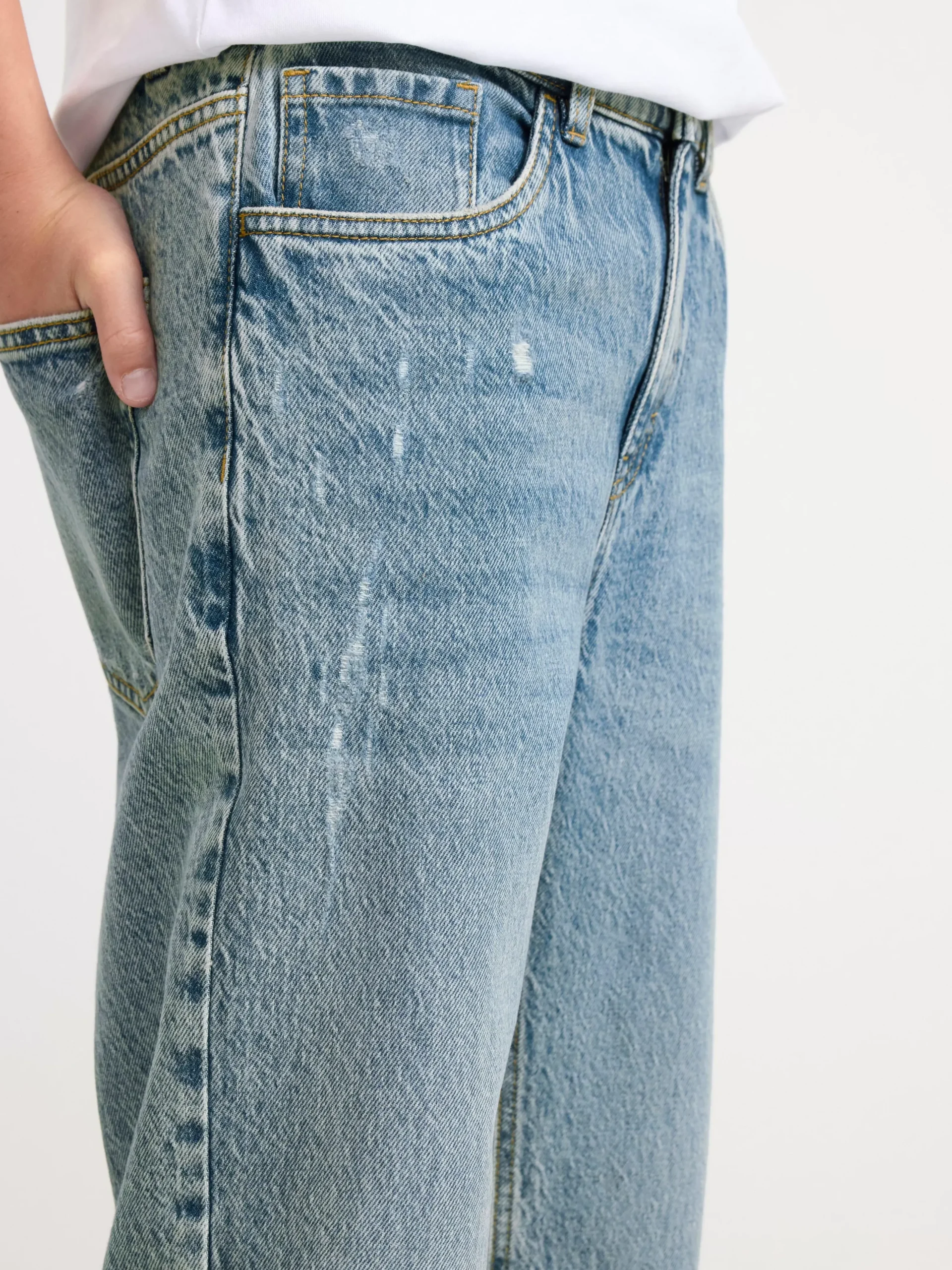 Jeans>Lindex Vilgot Vida Raka Jeans Med Normalhog Midja Light Denim