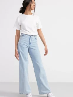Jeans>Lindex Viola Extra Vida High Waist Jeans Light Denim