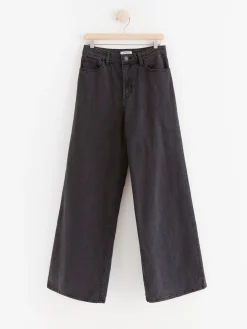 Jeans>Lindex Viola Extra Vida High Waist Jeans Black