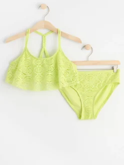 Badkläder & Uv>Lindex Virkad Bikini Light Green