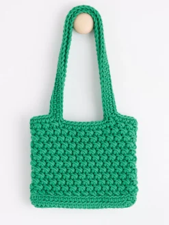 Accessoarer>Lindex Virkad Vaska Green
