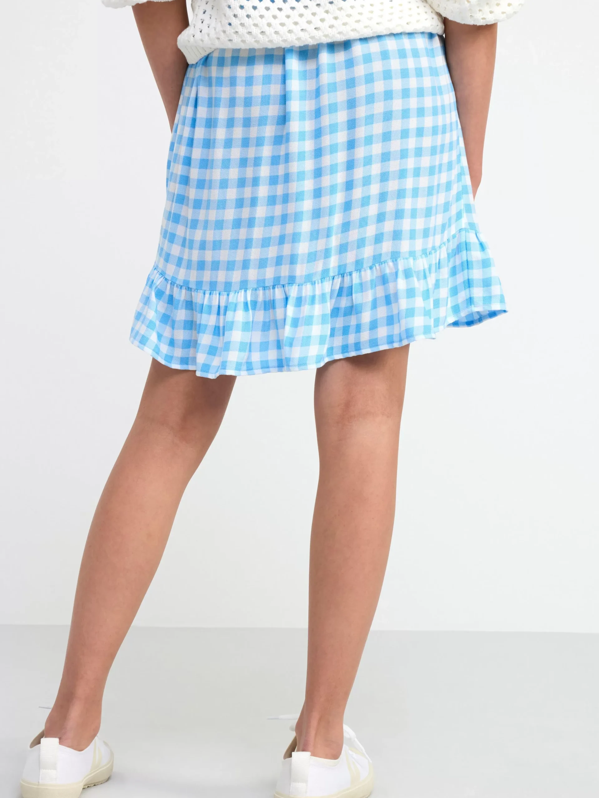 Kjolar>Lindex Volangkjol Light Dusty Blue